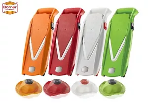 Borner V5 (V) Mandolina Affettatrice Verdura/Frutta Tritatutto + Supporto Sicurezza - Foto 1 di 5