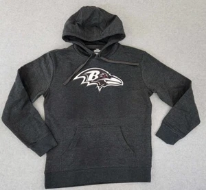 NFL Baltimore Ravens Adult Medium Football Logo Hoodie Sweatshirt Dark Gray - Picture 1 of 12