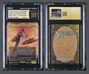Lámina Magic The Gathering Secret Lair Capitán América 1er Vengador CGC Prístina 10 - Imagen 1 de 1
