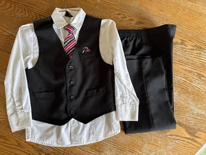 Boys Size 7 Dress pants, vest, tie, shirt set.  TFW brand.  - Picture 1 of 8