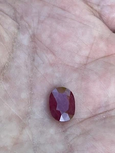 GIA Certified Natural Ruby Oval Cut Loose Gemstone 3.09 Carat - Picture 1 of 16