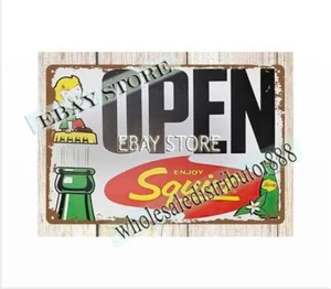 Enjoy Squirt drink Open metal tin sign family inspirational wall art - Picture 1 of 4