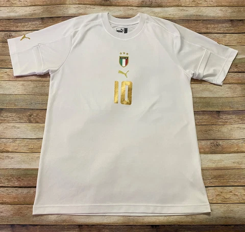 Puma ITALY Jersey Francesco Totti Vtg 2004 EURO Away Shirt Football Soccer XL Cover