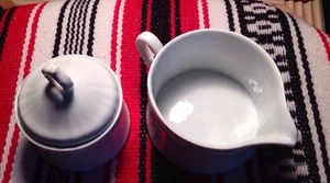 Eschenbach Bavaria Germany creamer and sugar/lid stark white - Never Used NICE - Picture 1 of 1