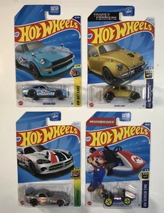 🔥Lote de 4 Hot Wheels Datsun 240Z Bumblebee Mariokart Dodge Viper SRT10 ACR - Imagen 1 de 6