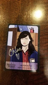 2013 SDCC COMIC CON MONSTER SCHOOL SIGNED AUTO PROMO CARD CHLOE ZAK MISFIRE - Picture 1 of 1