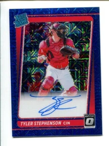 Panini Donruss Optic Rated Rookie Blue Mojo 2021 automático radiocontrol Tyler Stephenson/99 ⚾ - Imagen 1 de 2