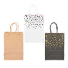 24 Pcs Present Bag Gift Bags Handles Kraft Paper Tote Bags