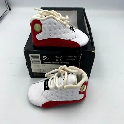 Jordan 13 Retro Paquete de Regalo 552664-122 Niño Pequeño EE. UU. 2 Zapatos Blanco Chicago Tenis Foto 1 de 4