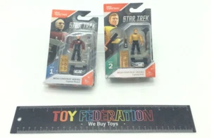 Mega Construx Heroes Star Trek CAPTAIN KIRK & CAPTAIN PICARD - Picture 1 of 9