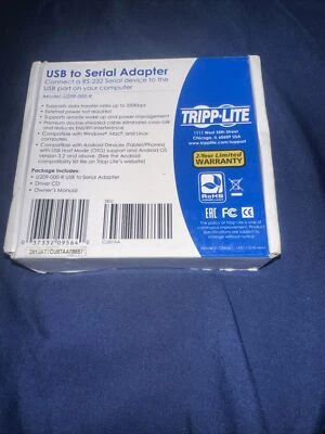 NEW TRIPP LITE U209-000-R USB TO Serial Adapter FACTORY SEALED - Image 1 of 2