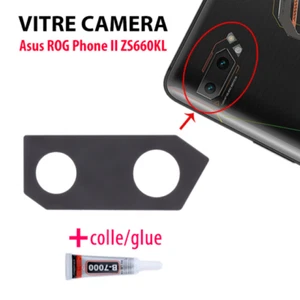 Asus ROG Phone II 2 ZS660KL vitre lentille camera appareil photo arriere + colle - Photo 1 sur 5