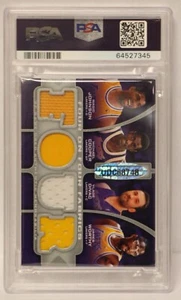 2009 SP Game Used Multiplayer 4 on 4 Fabrics Bulls VS Lakers PSA 3 - Picture 1 of 10