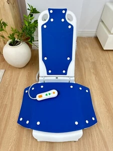 Elektrischer Sessellift, Bodenlift, höhenverstellbar, blau, 300 lbs - Bild 1 von 8