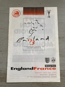 1993 ENGLAND V FRANCE @ STOKE CITY UEFA UNDER 18 EUROPEAN CHAMPIONSHIP GROUP 2 - Picture 1 of 4