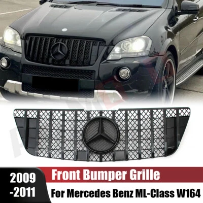 Black Grille OE Star For Benz ML-Class W164 09-11 ML320 ML350 ML450 ML500 ML550 - Image 1 of 4