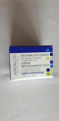 Crema reviviente de ojos Andalou Naturals ácido hialurónico 0,45 fl oz Foto 1 de 2