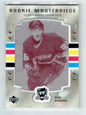 06-07 UD Upper Deck The Cup  Ryan Shannon  1/1  Printing Plate  Rookie