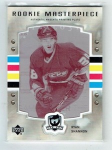 06-07 UD Upper Deck The Cup  Ryan Shannon  1/1  Printing Plate  Rookie