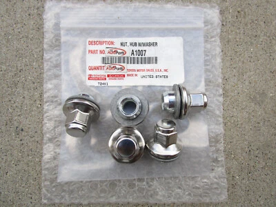 Toyota Tundra 2022 rueda de aleación tuerca cromada con arandela cantidad 5 OEM nueva Foto 1 de 3