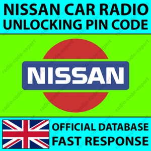 NISSAN RADIO PIN CODE FOR ALL MODELS JUKE MICRA NAVARA NOTE QASHQAI X-TRAIL - Picture 1 of 5