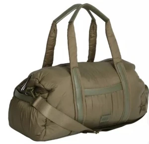 ✨ Bluzen Parachute Nylon Duffle Bag Shoulder Strap Olive Large Zipper Pockets - Picture 1 of 9