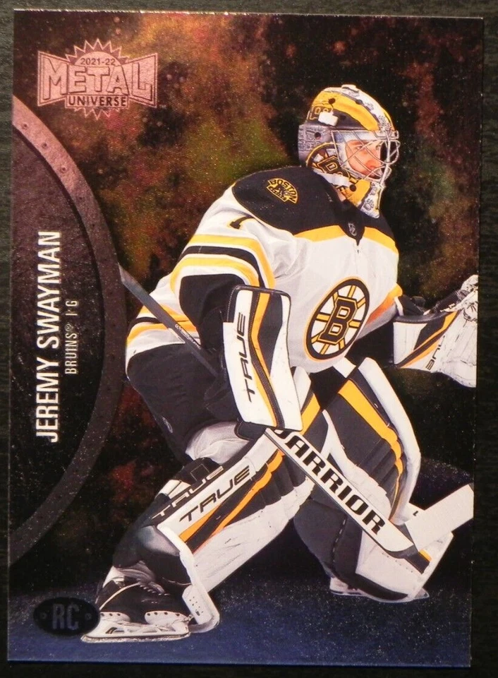 2021-22 21/22 Skybox Metal Universe SP ROOKIE #170 Jeremy Swayman Boston Bruins - Image 1 of 2