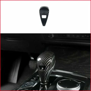 Carbon Fiber Gear Shift Knob Cover Trim Fit For BMW 3 Series G20 2019 2020 - Picture 1 of 9