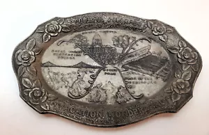 Vintage Metal Occupied Japan Ashtray Colorful Colorado Souvenir Pico 2744 - Picture 1 of 11