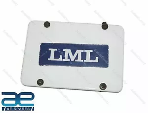 Nos. LML Star Euro Automatic 150cc Scooter Rear Licence Number Plate + Nuts NEW - Foto 1 di 3