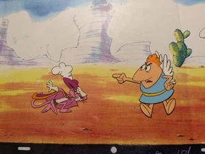 PINK PANTHER VINTAGE ORIGINAL PRODUCTION ANIMATED CEL DRAWING BACKDROP 11x 13" - Picture 1 of 2