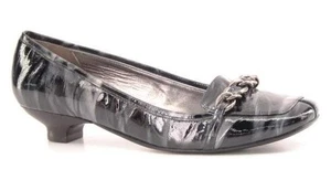 New JESSICA BENNETT Women Patent Leather Kitten Heel Pump Loafer Shoe Sz 7 M  - Picture 1 of 1