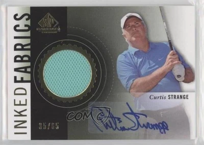 2014 SP Game Used Edition Inked Fabrics /65 Curtis Strange #IF-CS Auto - Image 1 of 2