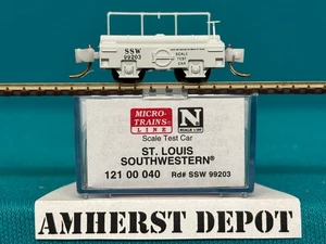 121 00 040 Micro Trains St. Louis  Southwestern  Scale Test Car  N Scale SSW - Picture 1 of 2