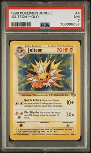 Jolteon-Holo 1999 Pokemon Jungle #4 PSA 7 - Picture 1 of 2