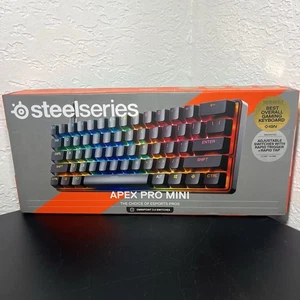 NEW SteelSeries Apex Pro Mini Gen 3 Wired RGB Keyboard 60% Omnipoint 3 Switches - Picture 1 of 10