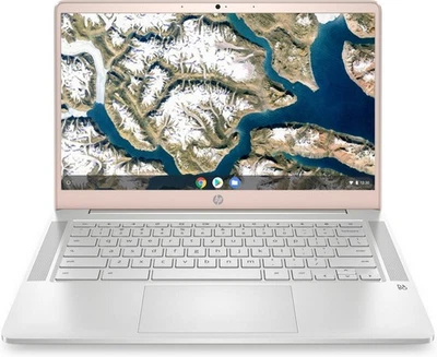 Ноутбук HP 14a-na0702ds 14 дюймов Intel Celeron N4120 1,10 ГГц 4 ГБ 128 ГБ eMMC Chrome OS - Изображение 1 из 4