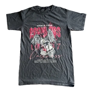 RECKLESS World Tour 1987 T-Shirt METAL Thrash NWOBHM - Picture 1 of 2