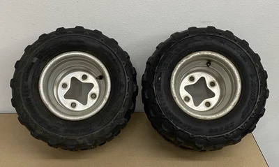 TRX450R TRX450ER LTZ400 KFX400 DVX400 LTZ KFX DVX 400 REAR WHEELS RIMS W/ TIRES - Image 1 of 4