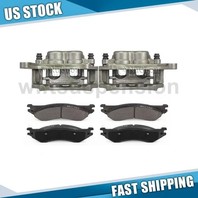 Front Brake Calipers Ceramic Brake Pads for 1998 Dodge B1500 - Image 1 of 4