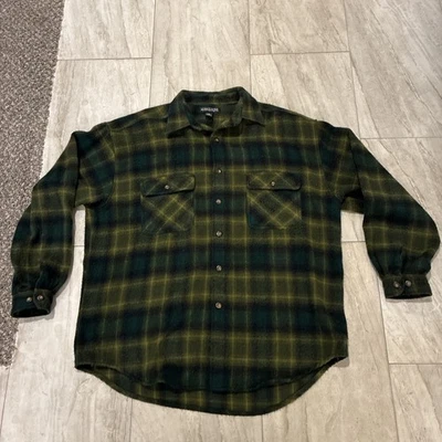 Vintage Structure Flannel (Acrylic) Long Sleeve Men’s LARGE Good Preowned Cond - Image 1 of 4