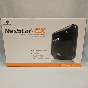Vantec NexStar CX SATA to USB 2.0 External 3.5 Hard Drive Enclosure NST-300S2-BK - Picture 1 of 8