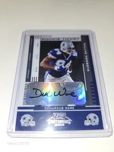 2005 Playoff Contenders - Rookie Ticket Auto DeMarcus Ware #133 (AU, RC) Cowboys - Picture 1 of 8