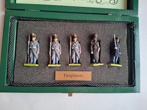 5 BOURBONISCHE SOLDATEN ZINN HANDBEMALT SCHÜTZEN ARMEE ZWEI SIZILIEN + - Bild 1 von 7