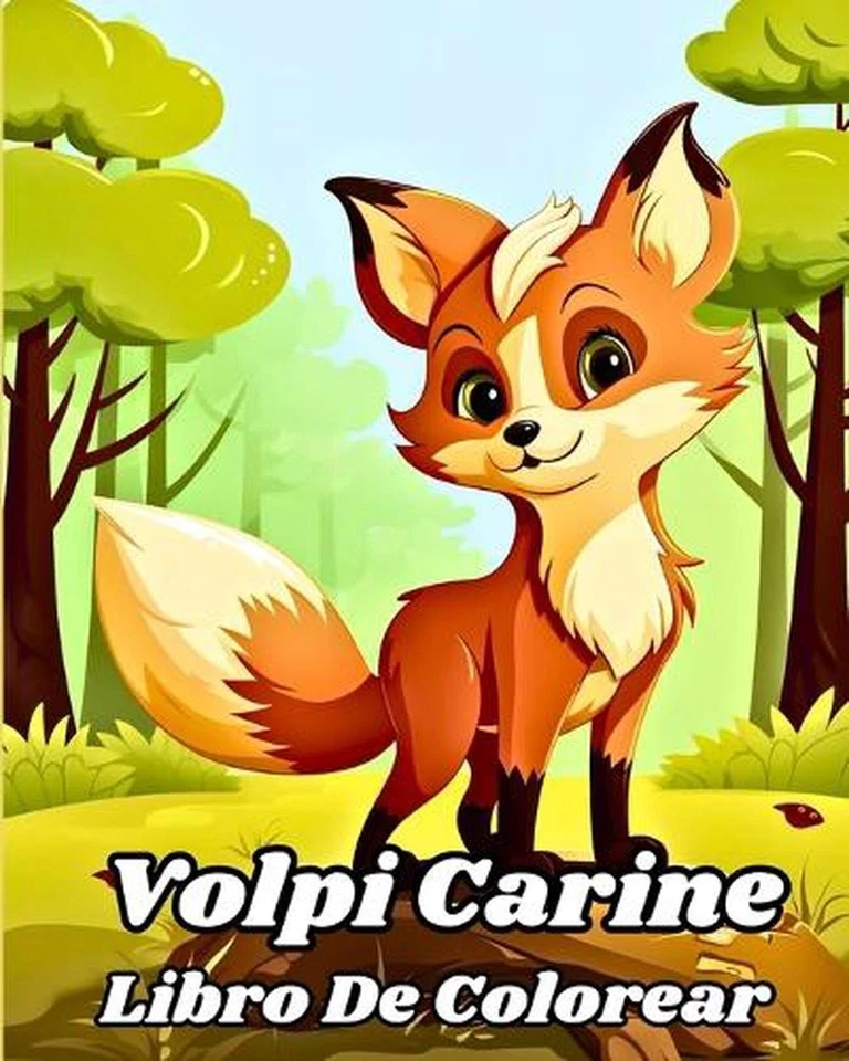 Libro da Colorare di Volpi Carine: Libro da colorare di animali incredibili per  - Image 1 of 1