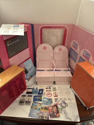 American Girl Air Lines First-Class Flight 18" Doll PlaySet W/ many Accessories - Image 1 of 4