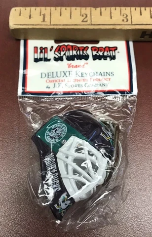 VTG NHL Anaheim Mighty Ducks Hockey Goalie Face Mask Keychain Lil Sports Brat Cover