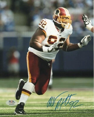 ALBERT HAYNESWORTH Signed Autographed 8x10 Photo Picture Washington Redskins PSA - Image 1 of 2