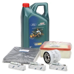 ORIGINAL Ford Filterset 5L 5W20 Motoröl 3x Zündkerze B-MAX FIESTA 6 1.0 EcoBoost - Bild 1 von 6