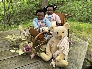 Joanne Gelin LE 25 Resin 1996 African American Boy Doll Jordan NEW Store Stock - Picture 1 of 24